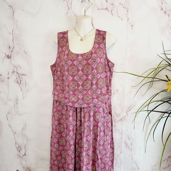 Sahalie pretty pink print maxi dress - Picture 4 of 9